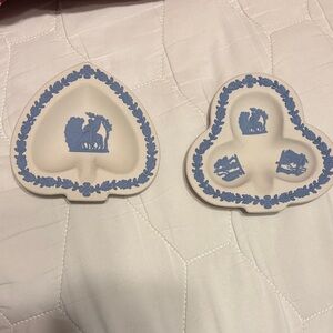 Wedgwood Blue and Cream Trinket Dishes
